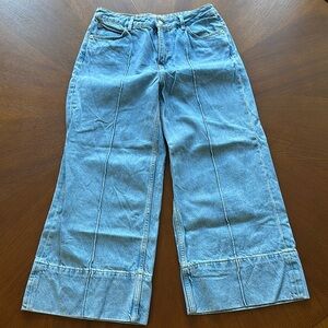 Zara Wide Leg Cropped Denim